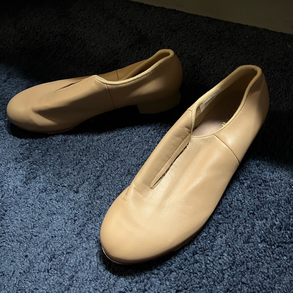 Tan Leather Bloch Tap Dancing Shoes